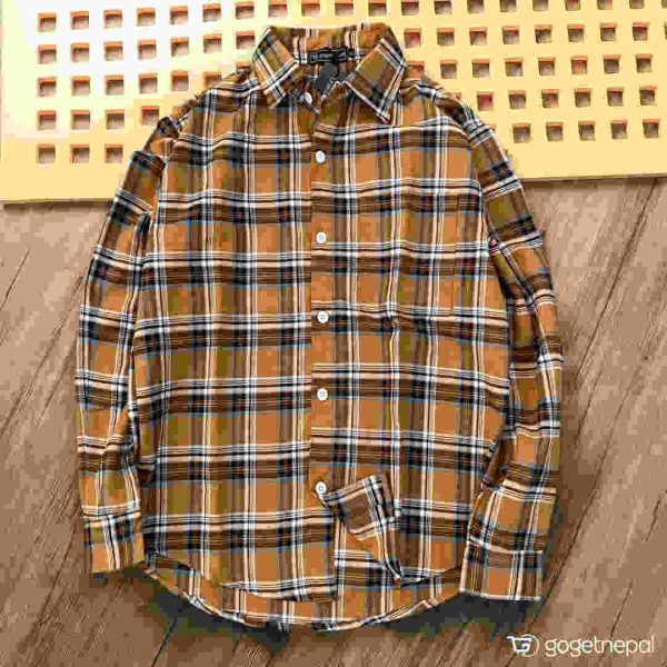 Vintage Drop Shoulder Cotton Check Shirt - Trendy Streetwear