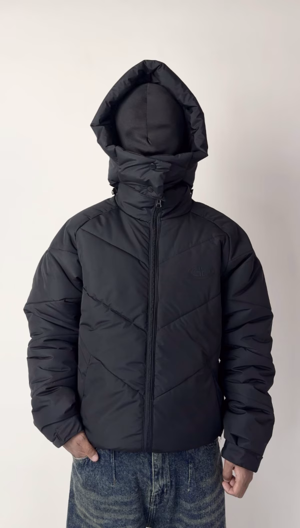 Black Puffer Jacket | Windproof, Water Resistant & 300 GSM
