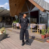 Black premium heavy cotton blend tshirt and quarter half pant set for streetwear clothing brand in kathmandu nepal...