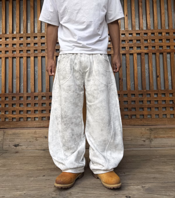 premium textured baggy trouser premium textured baggy trouser