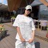 White premium heavy cotton blend tshirt and quarter half pant set for streetwear clothing brand in kathmandu nepal...