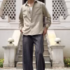 Screenshot Cream Textured Tree Jacquard Shirt – Premium Streetwear Essential