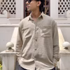Screenshot Cream Textured Tree Jacquard Shirt – Premium Streetwear Essential