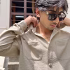 Screenshot Cream Textured Tree Jacquard Shirt – Premium Streetwear Essential