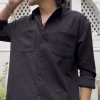 Black Textured Tree Jacquard Shirt – Premium Streetwear Essential