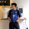 Blue Racing Inspired Printed T-Shirt – Premium Streetwear for Motorsport Enthusiasts