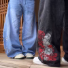 These aren't just jeans—they're a work of art.  - Our Super Baggy Samurai Jeans feature 200K+ precision embroidery stitches, showcasing a striking Samurai design with Cherry & Sakura Blossoms.
