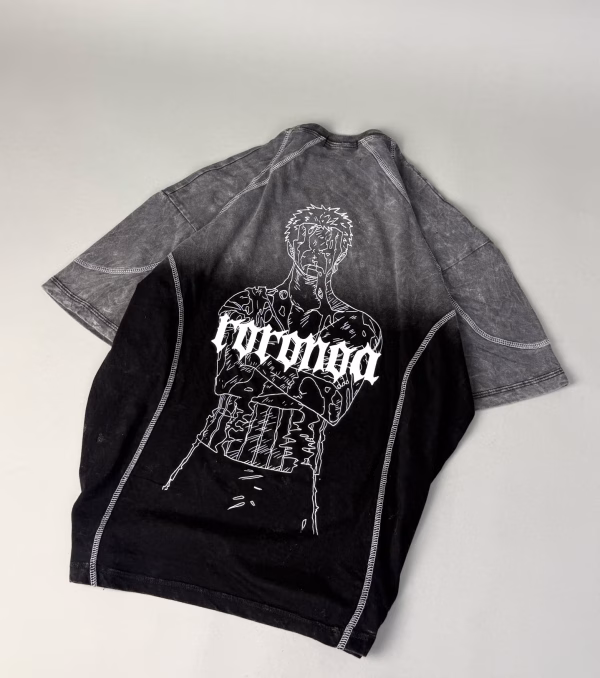 Black Grey Zoro Inspired T-Shirt