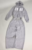 Grey Zoro Printed Hoodie Set