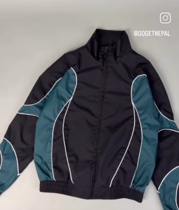 Green Black Duo Toned Piping Jacket – Premium Streetwear
