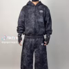 Textured Patched Hoodie & Baggy Trouser Set – Streetwear Outfit