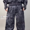 Textured Patched Hoodie & Baggy Trouser Set – Streetwear Outfit