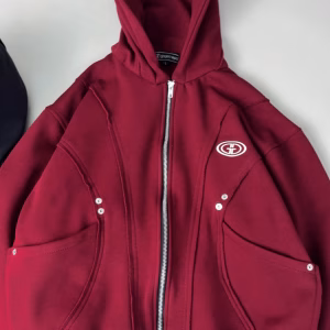 Cropped Heavyweight Velvet Fleece Hoodie – Deconstructed Streetwear