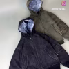 Cropped Insulated Denim Jacket – 100 GSM Fiber Warmth Black